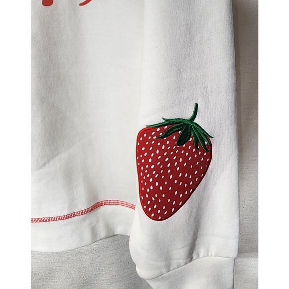Strawberry shortcake white sweatshirt size Large women's - Picture 5 of 8